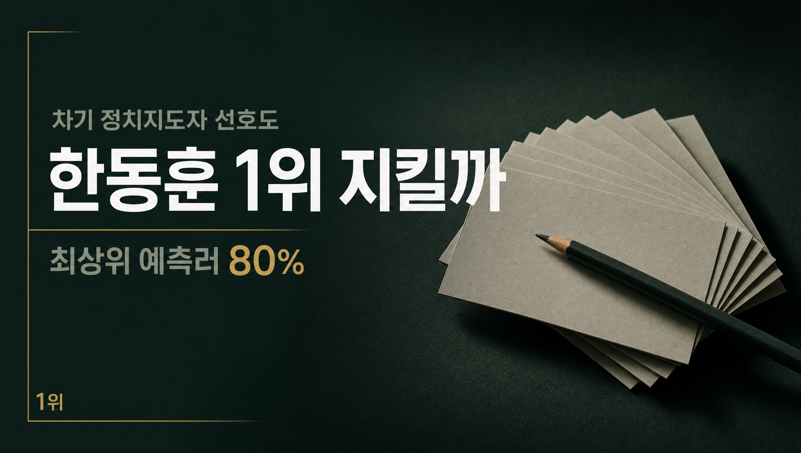 차기 정치지도자 선호도 1위 훅 썸네일