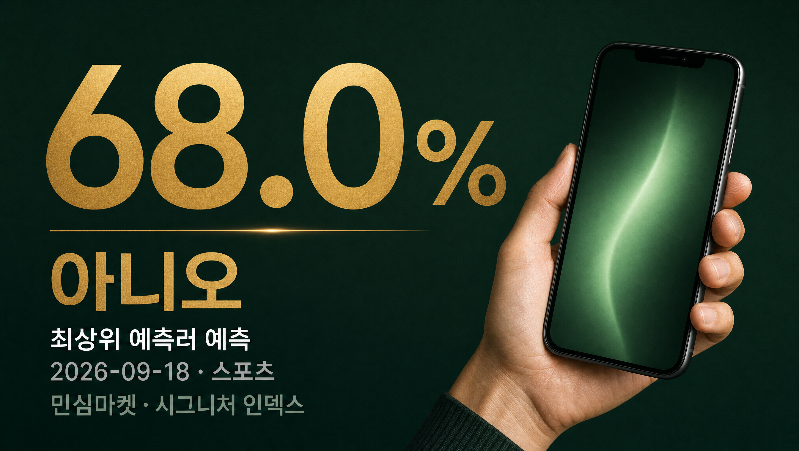 아시안게임 남자축구 4회 연속 금메달 현황 예측률 68.0%