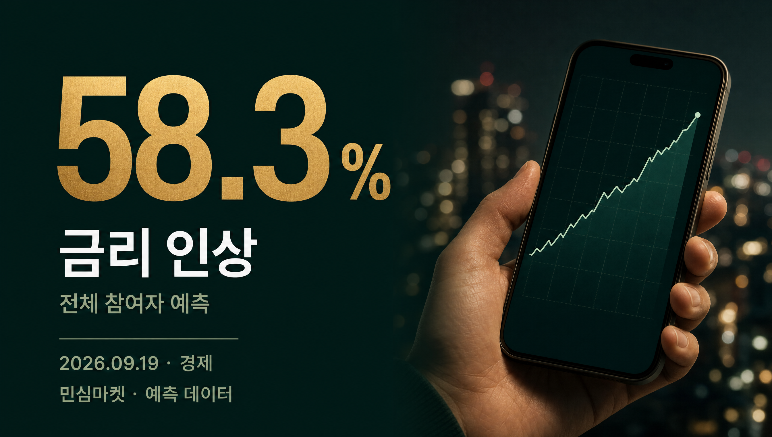미국 기준금리 금리 인상 58.3% 현황 예측률 카드