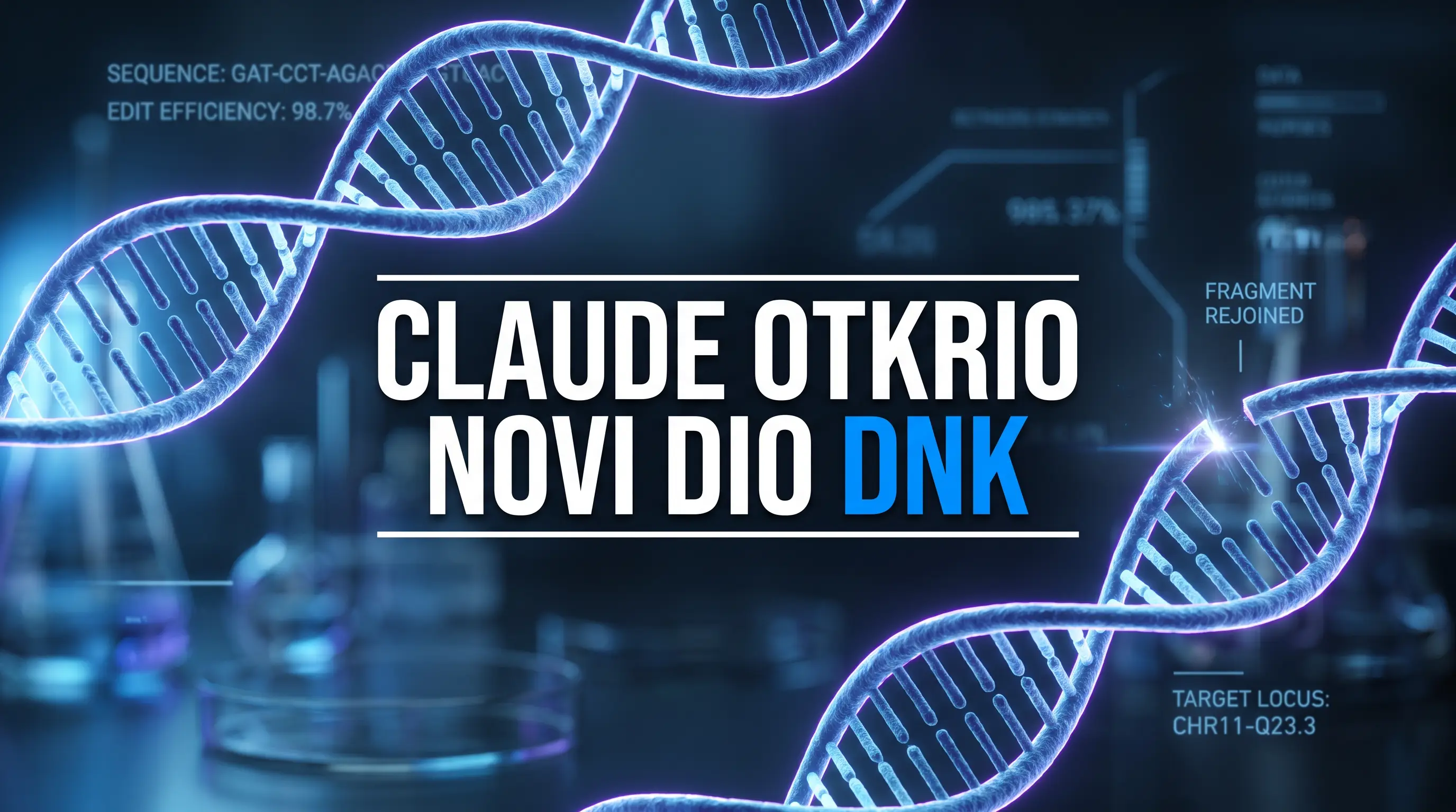 Anthropic biološka laboratorija i AI agent Claude koji analizira DNK