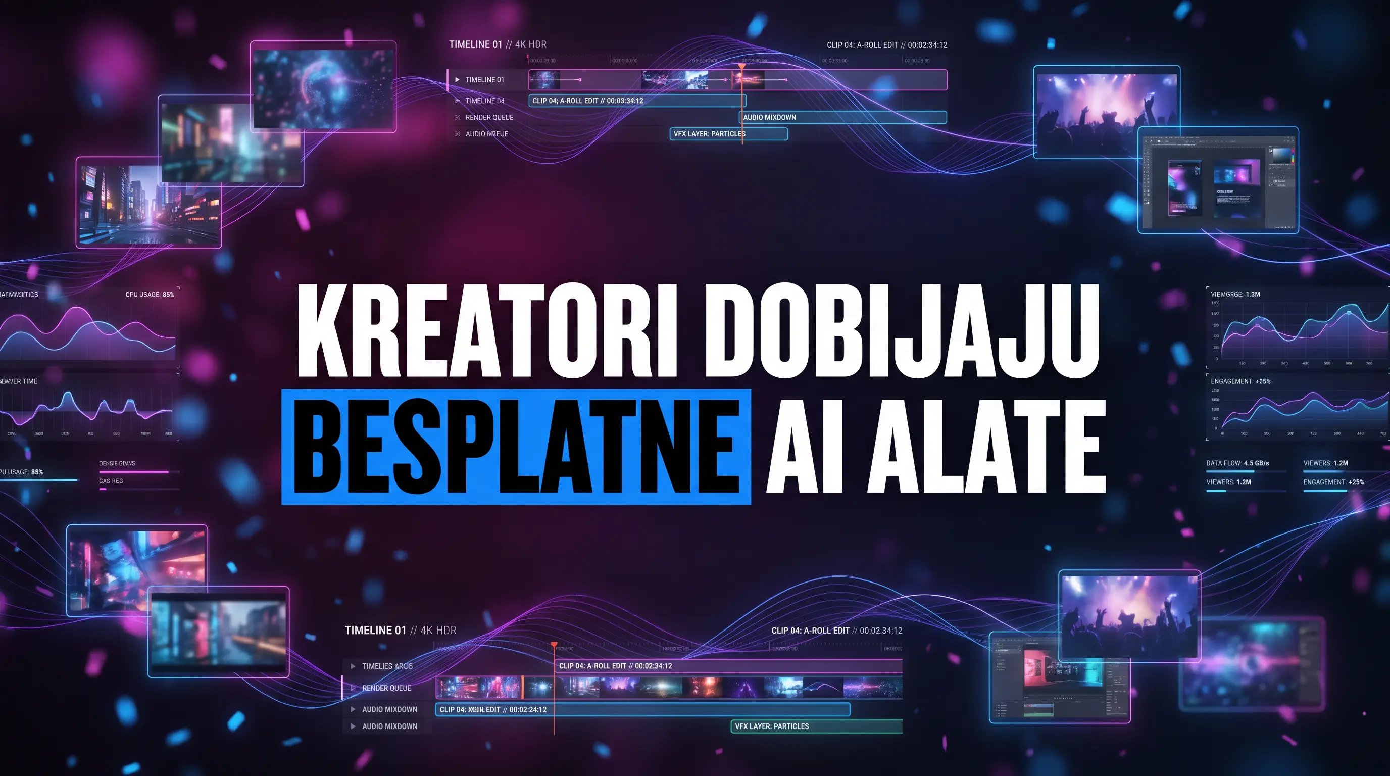 YouTube Studio aplikacija sa AI predlozima naslova i sličica