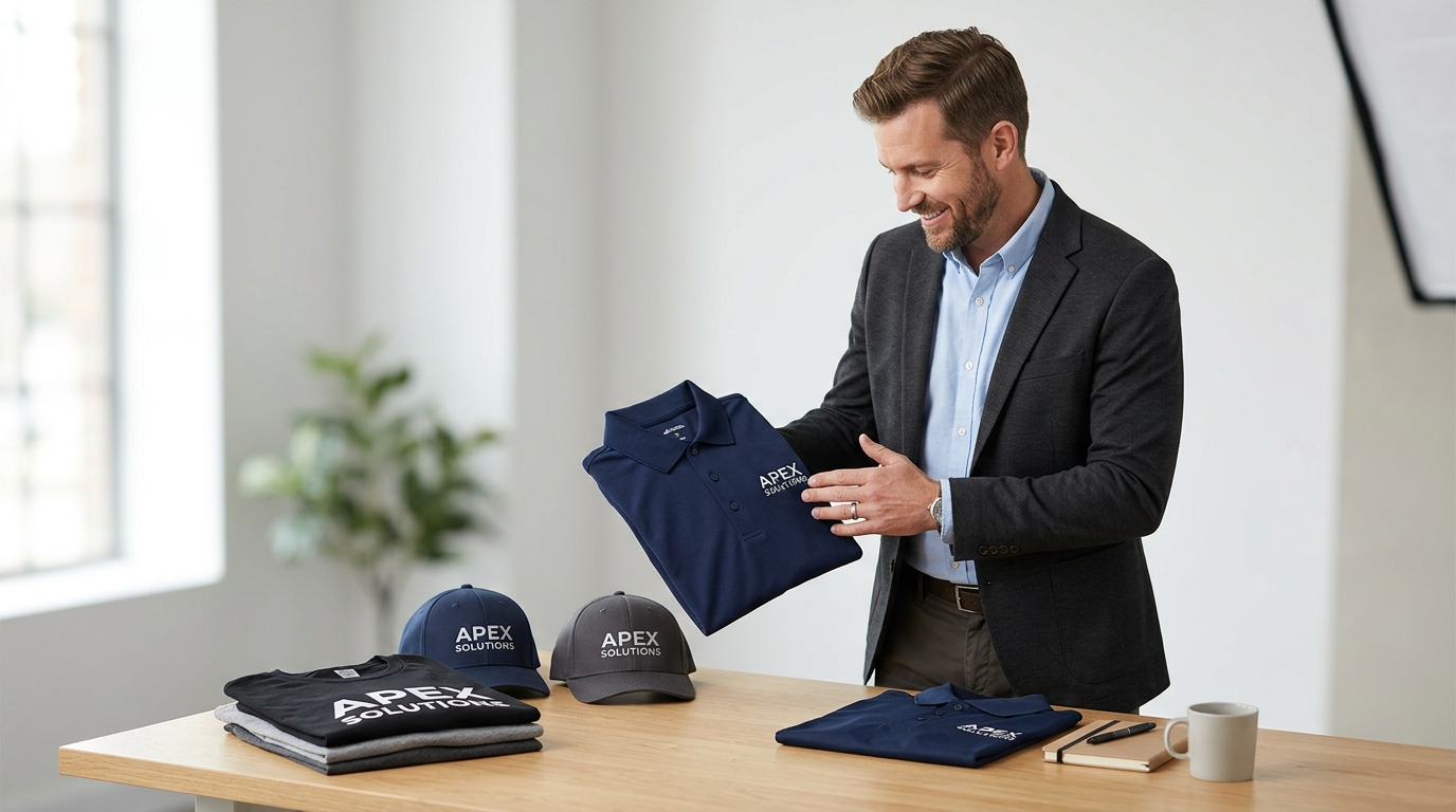 Branded merchandise strategy - custom apparel and logo products for business
