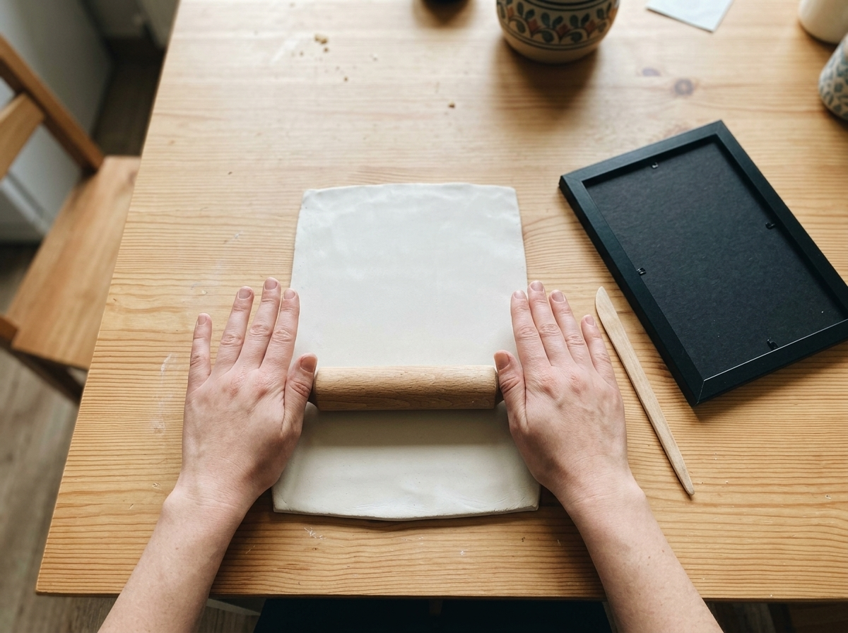 Rolling out the clay