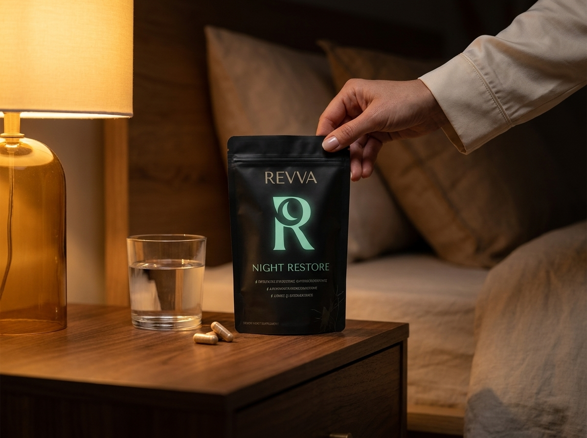 Revya Night Restore op nachtkastje