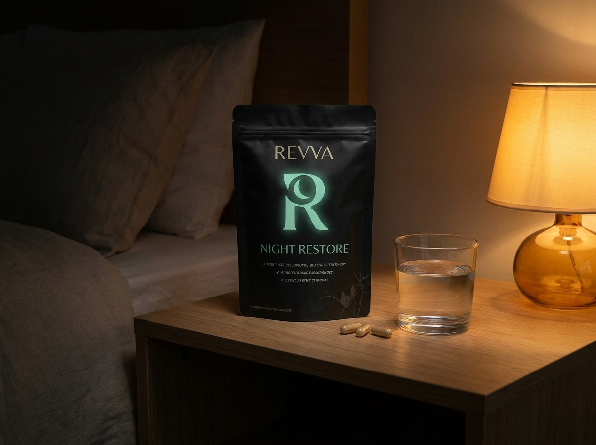 Revya Night Restore op het nachtkastje