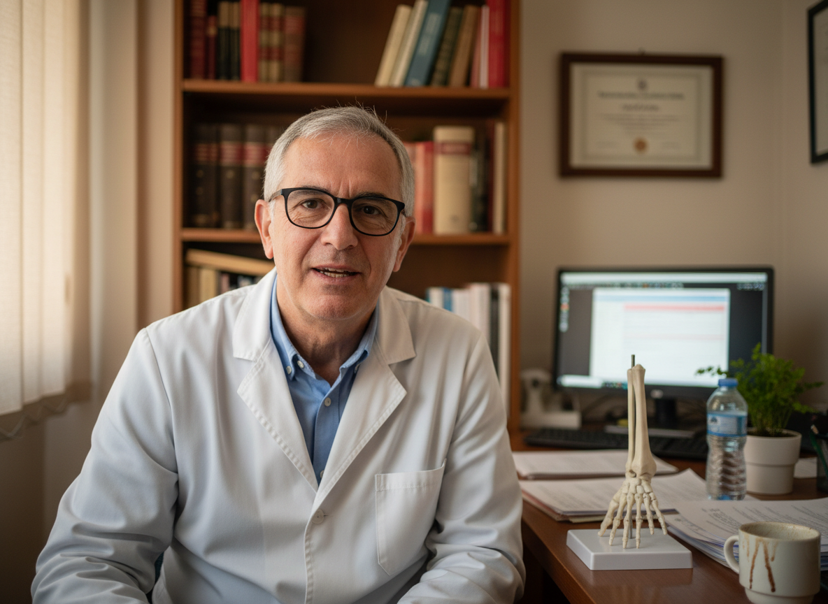 Dr. Ricardo Serrano en su consulta