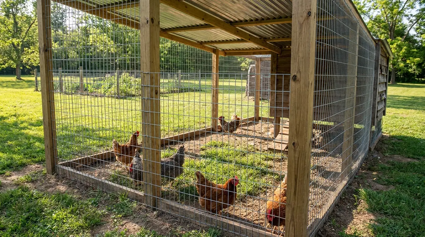 predator proof chicken run