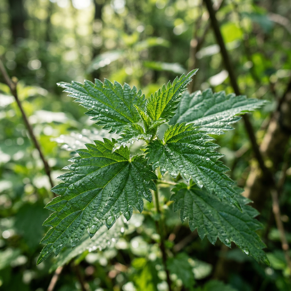 Fresh nettle leaves