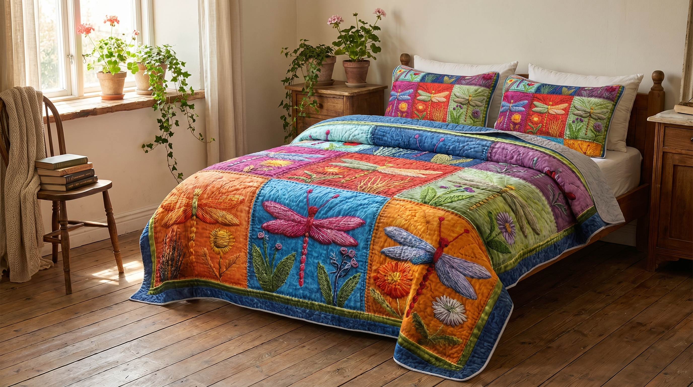 Matching pillow shams
