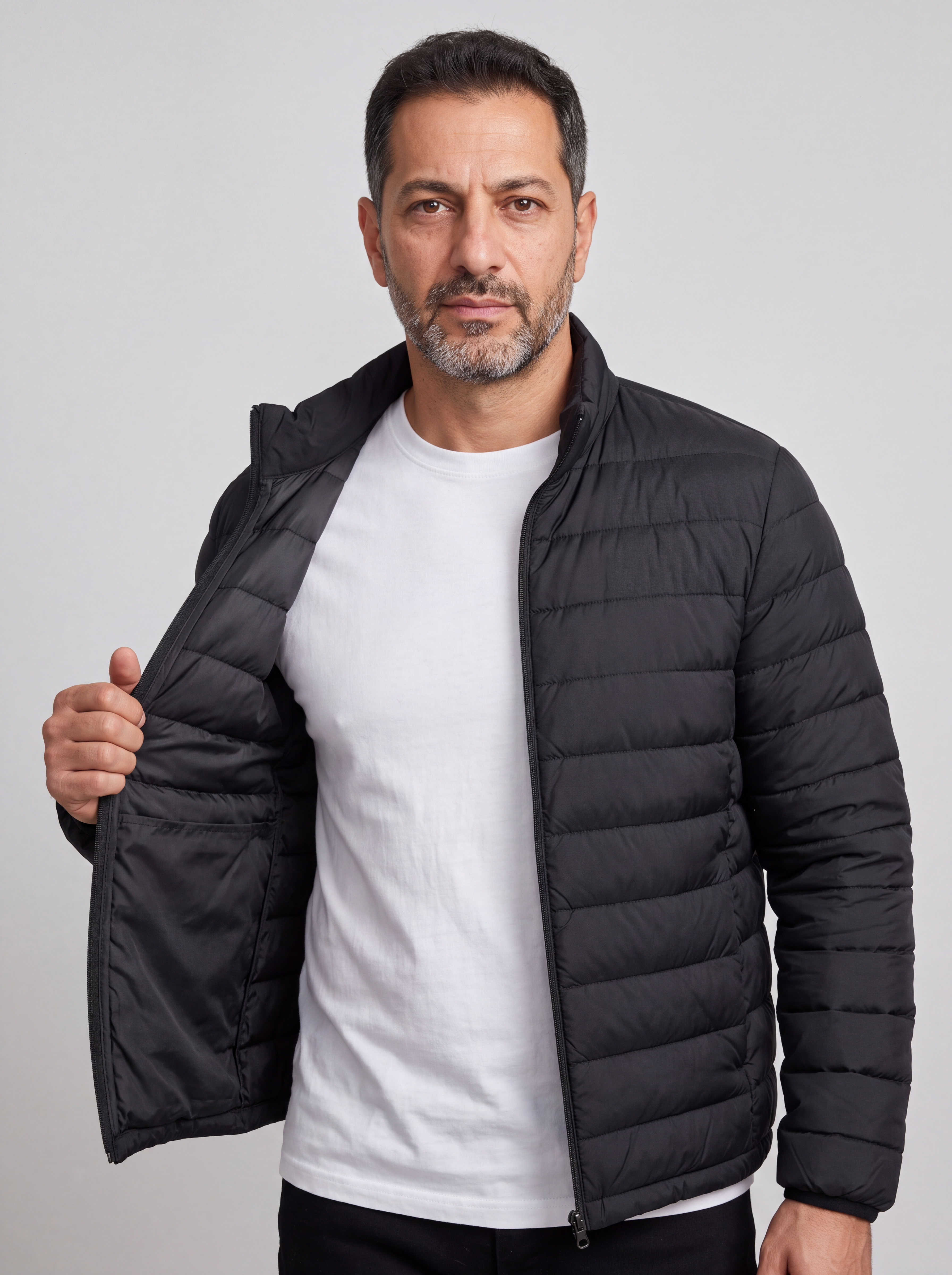 Open jacket lining
