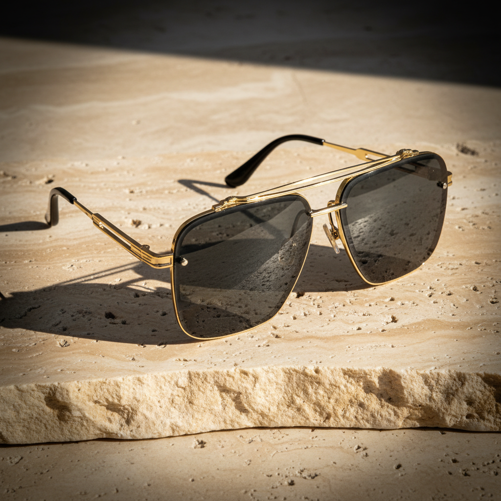 Vyllum gold frame sunglasses