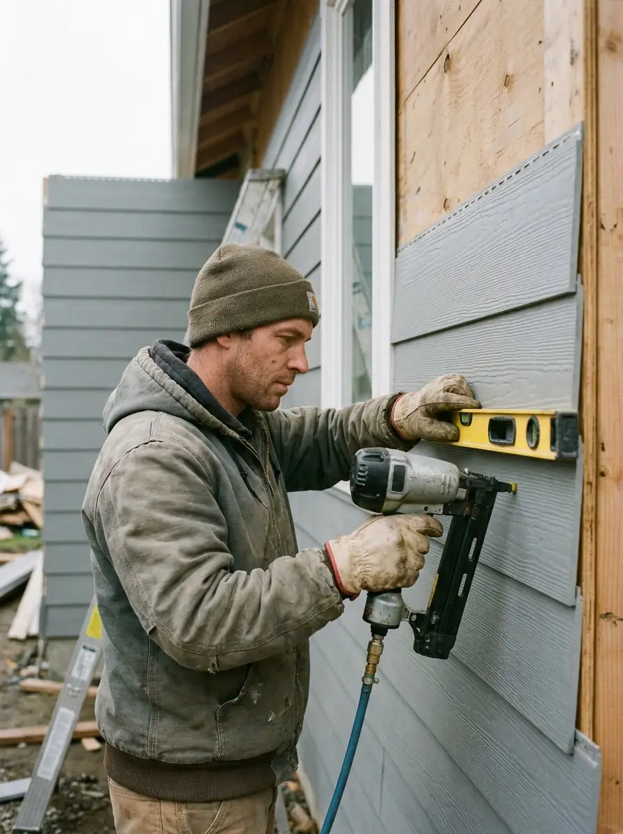 Siding installer