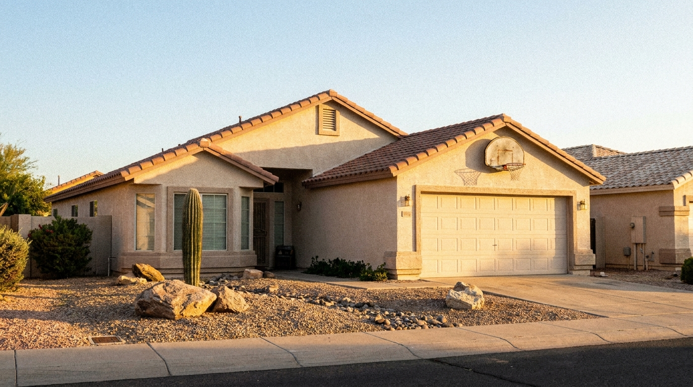 1980s suburban house in Peoria, Arizona purchased for cash in as-is condition