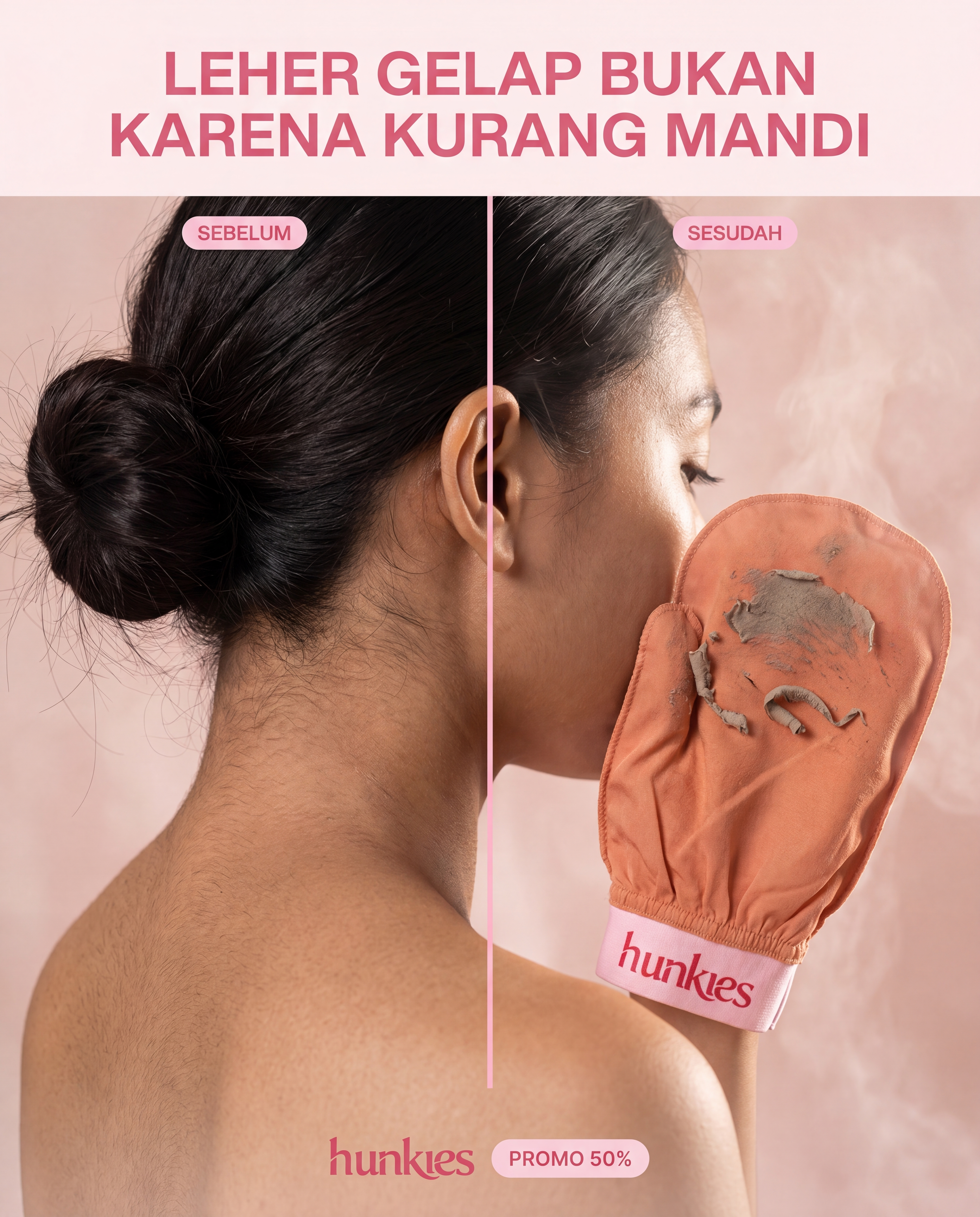 Demo before after daki terangkat
