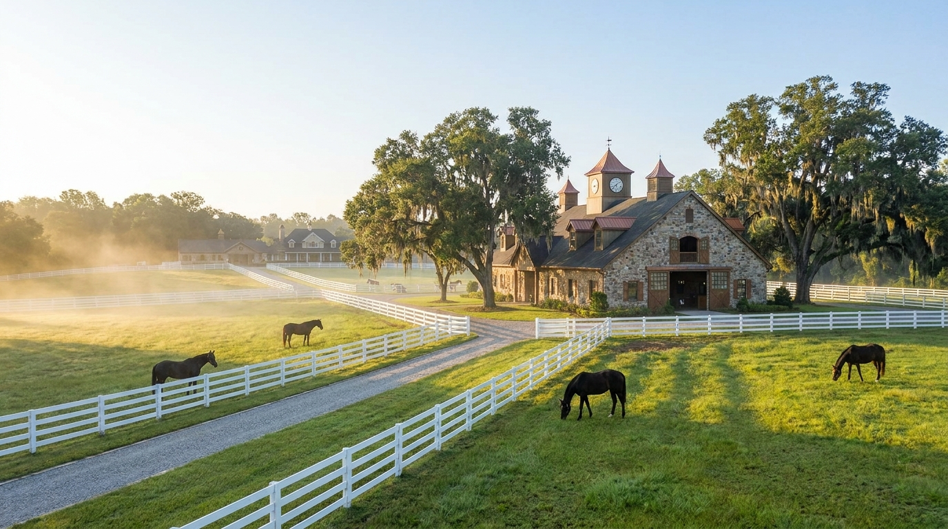 Thoroughbred horse farm Ocala