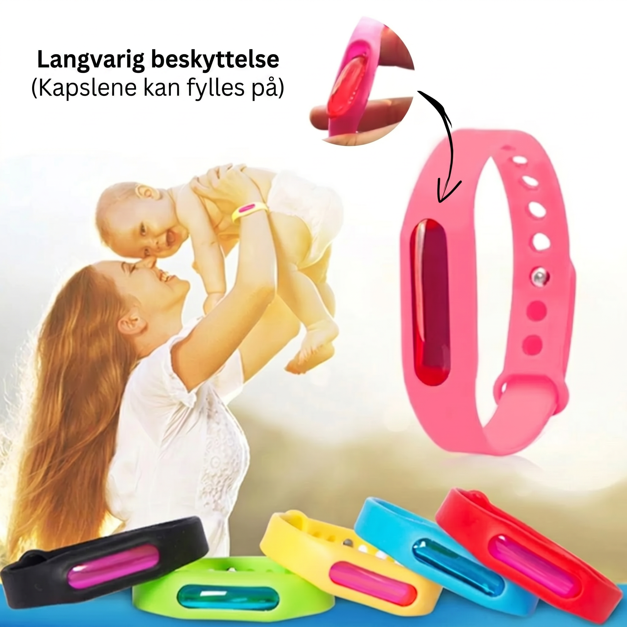 NATTRO myggarmbånd for familien