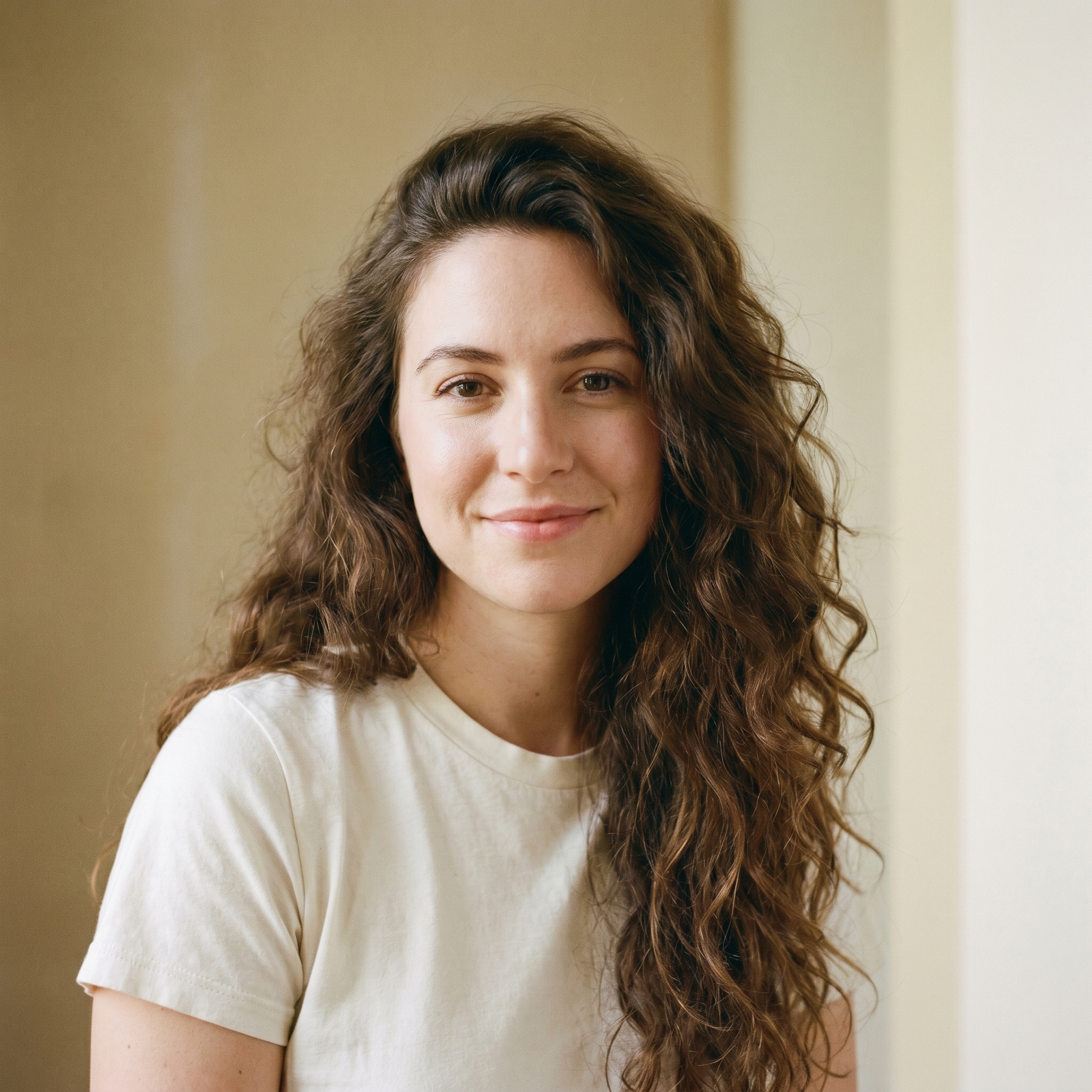 Customer with healthy hair