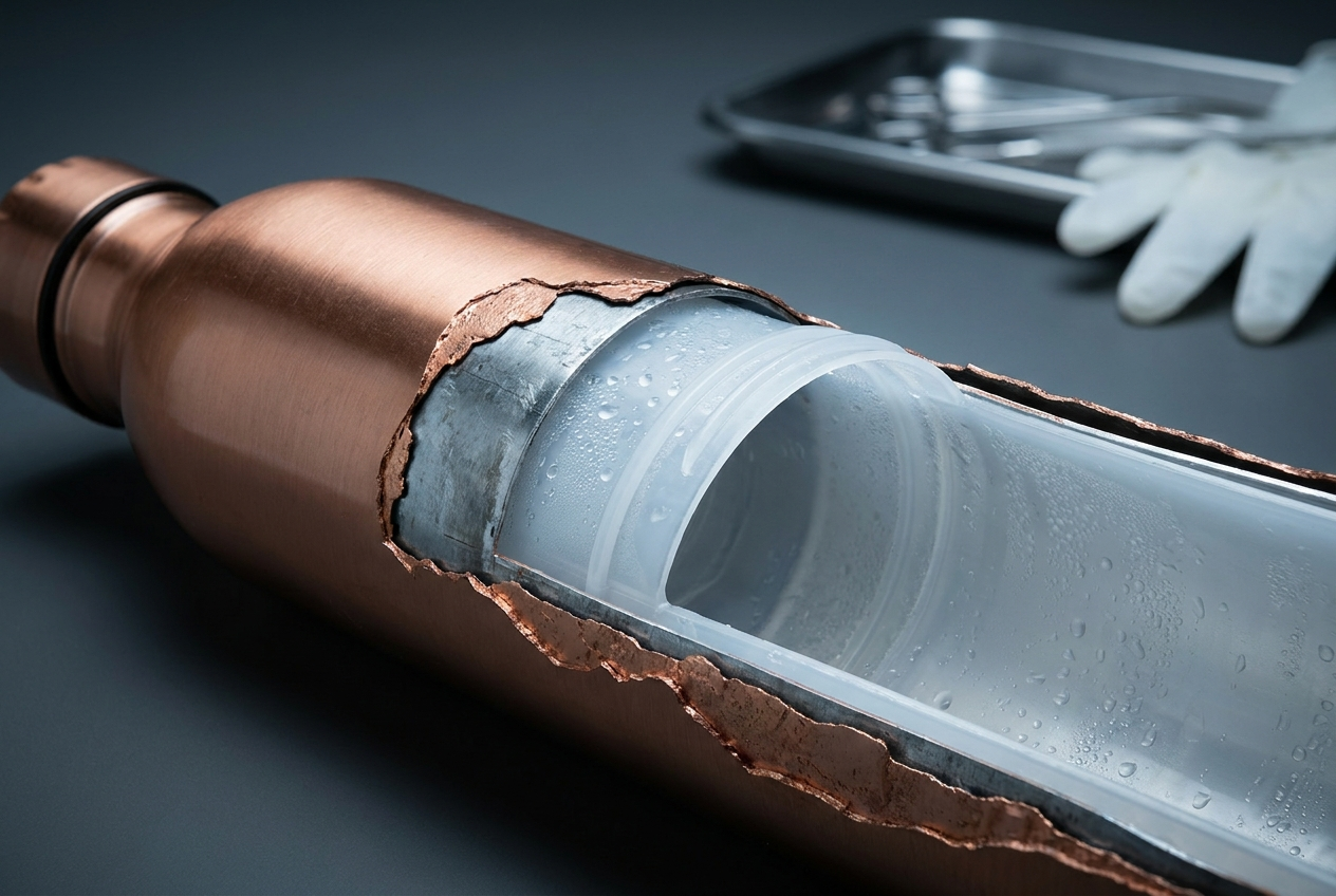 The copper bottle most people own today is a fake.