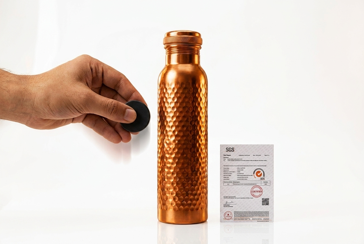 Only solid copper is real, and it is easy to prove.