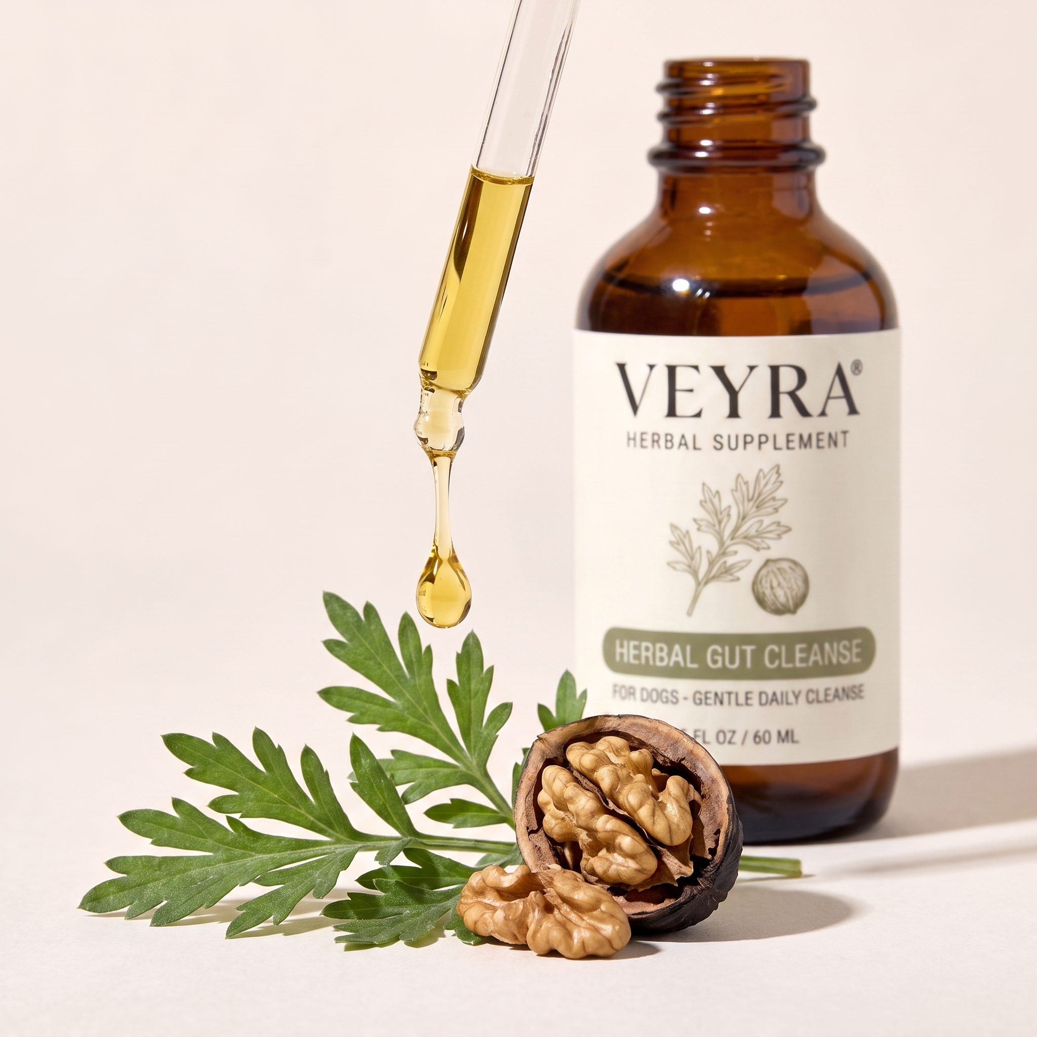 Wormwood, black walnut and pumpkin seed botanicals