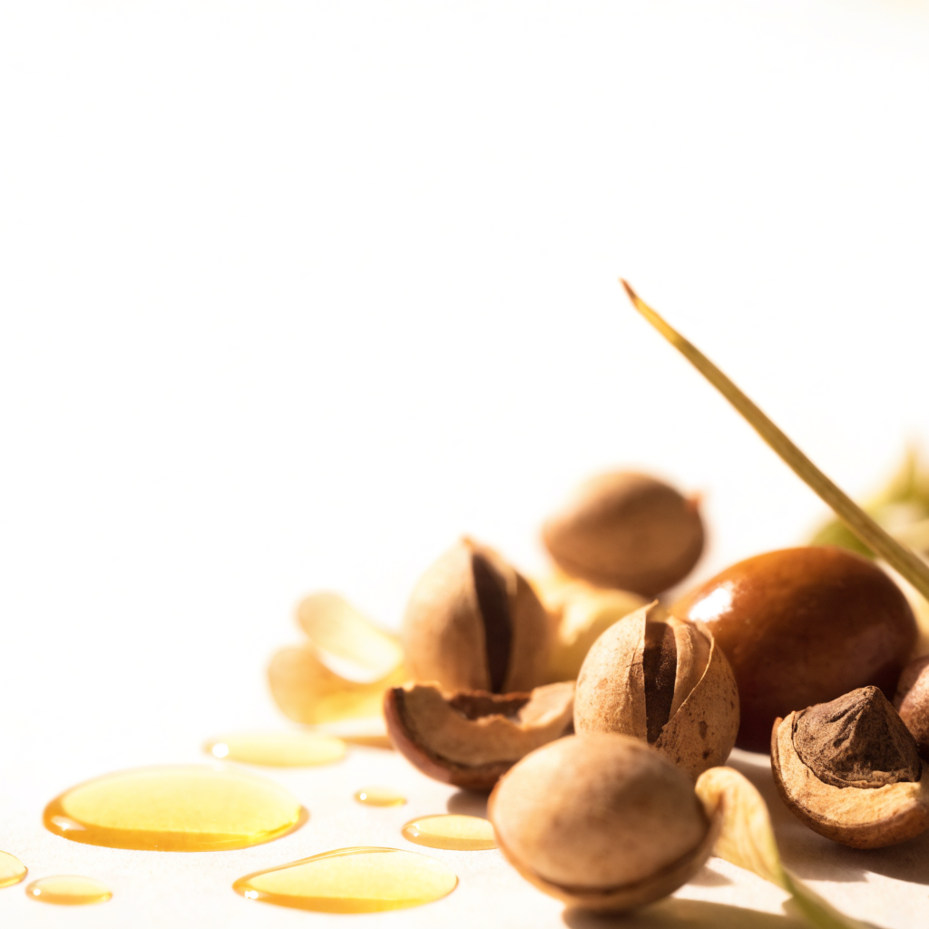 Jojoba seeds and argan nuts