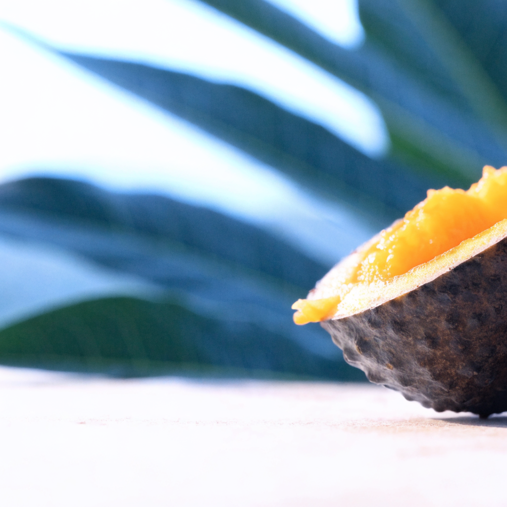 African mango sliced