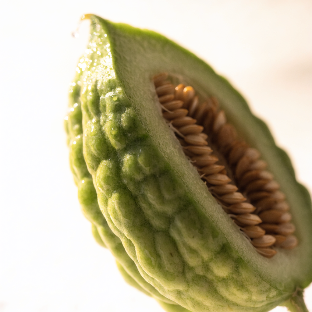 Bitter melon sliced