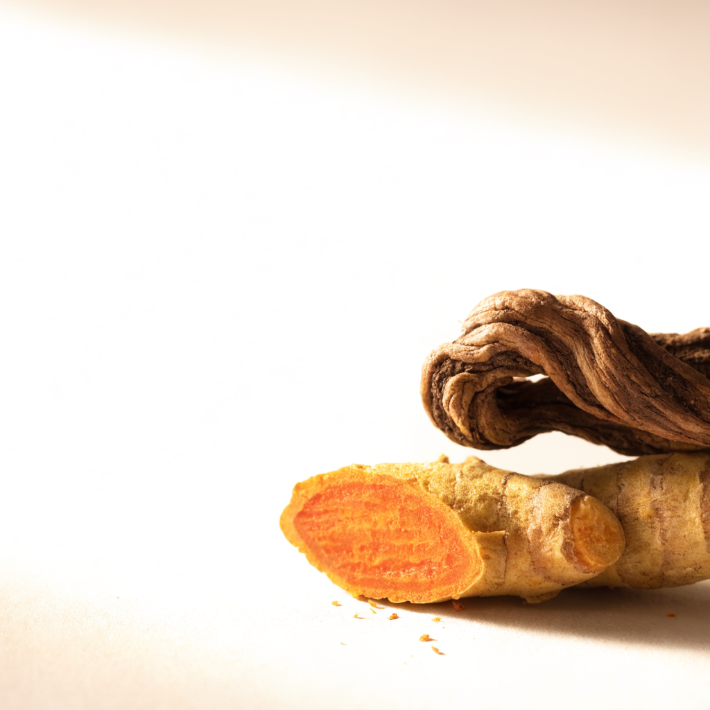 Turmeric root and licorice root