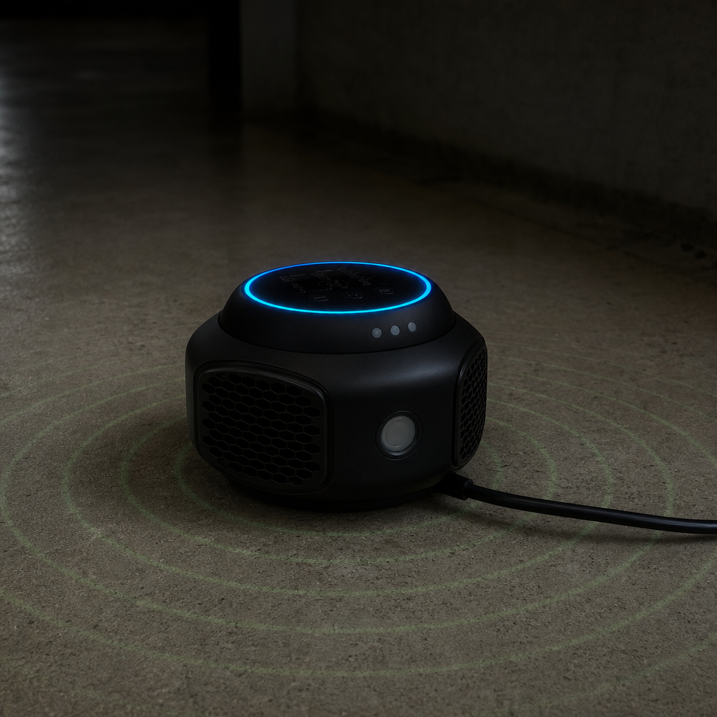 Rodent Shield running with its signal ring lit