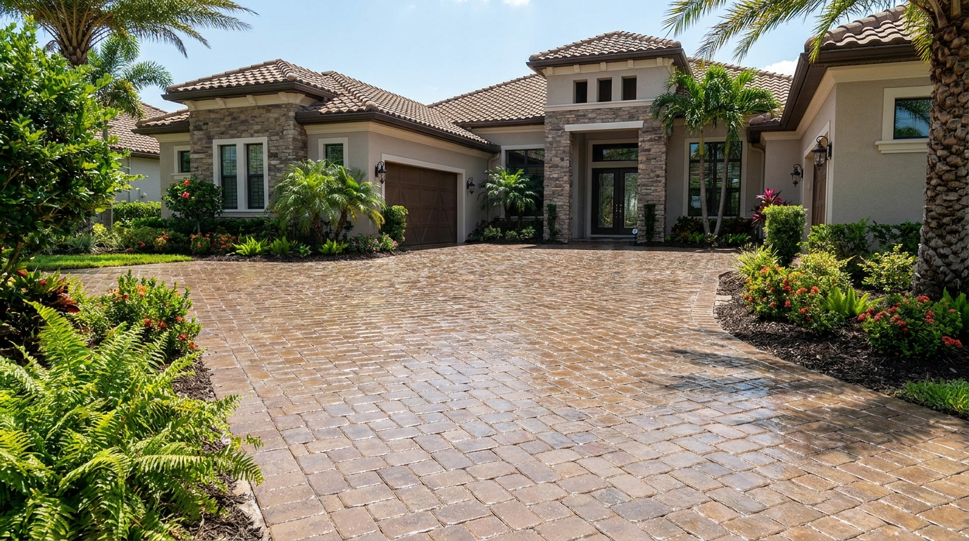 Paver driveway