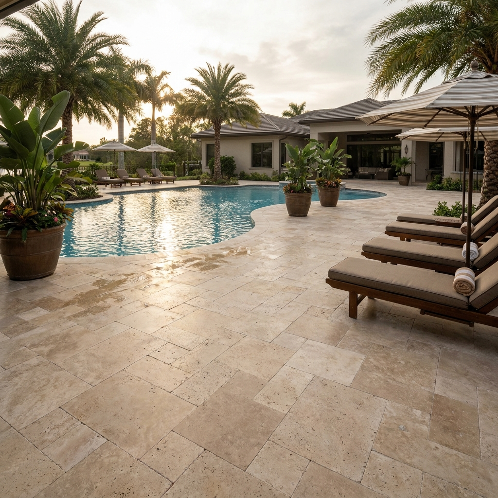 Pool deck wide