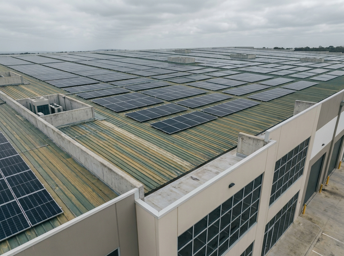 Impianto fotovoltaico industriale su copertura
