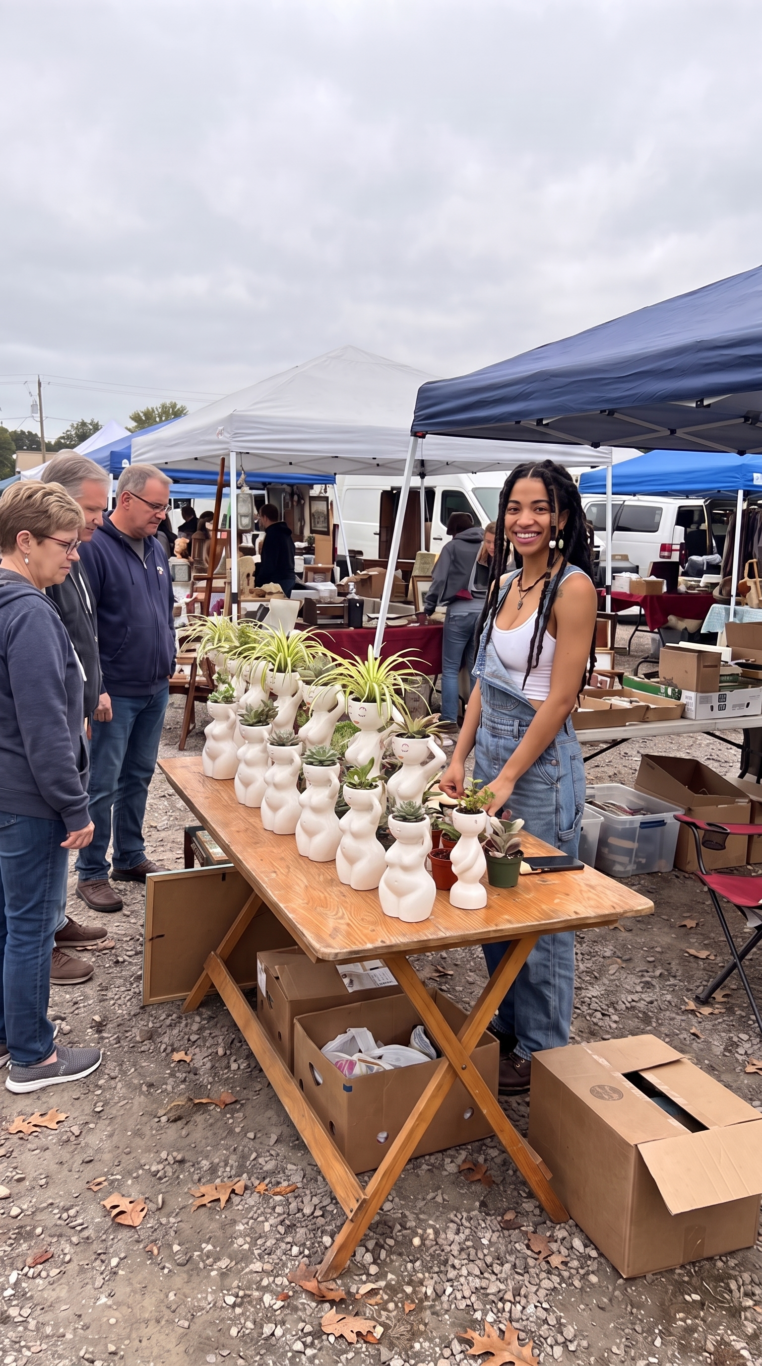 Starla at the market