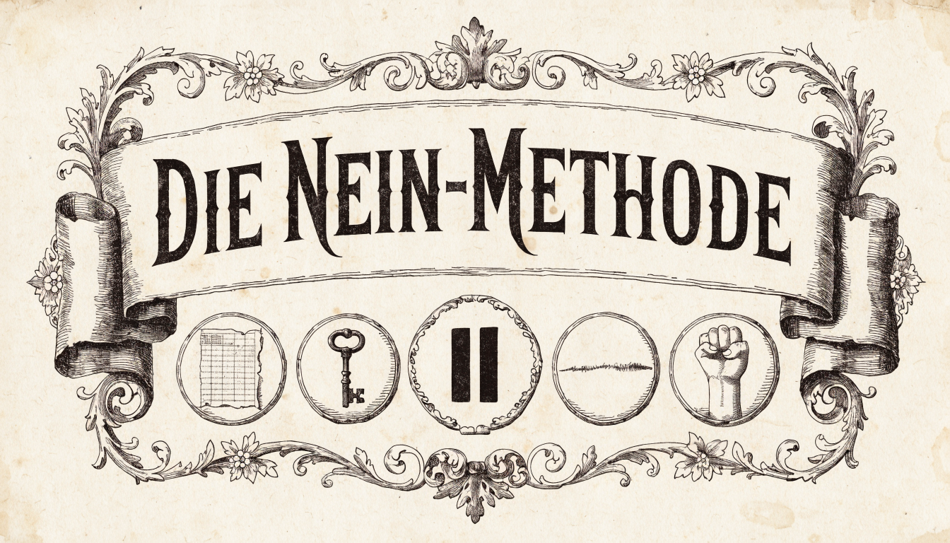 Die Nein-Methode – Vintage-Poster mit fünf Slam-Hacks