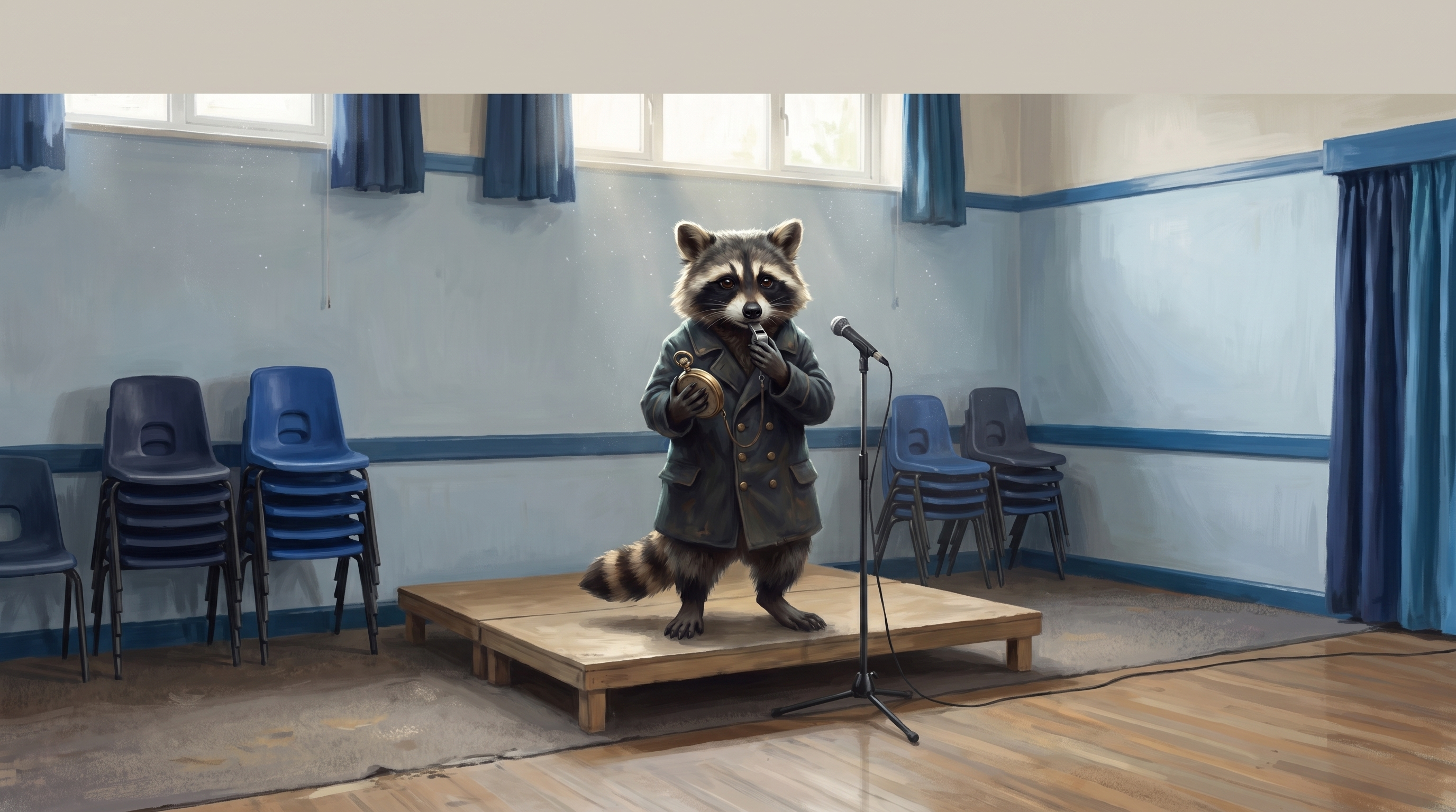 Poetry-Slam-Formate für den Einstieg: eine kleine offene Bühne in einem hellen Jugendzentrum