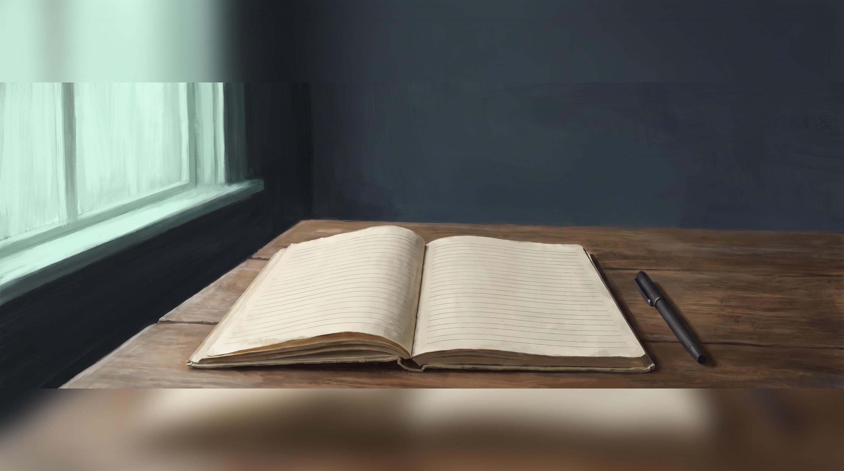 Eine schlechte Wertung übersetzen: ein Notizbuch mit leeren Zeilen und Stift