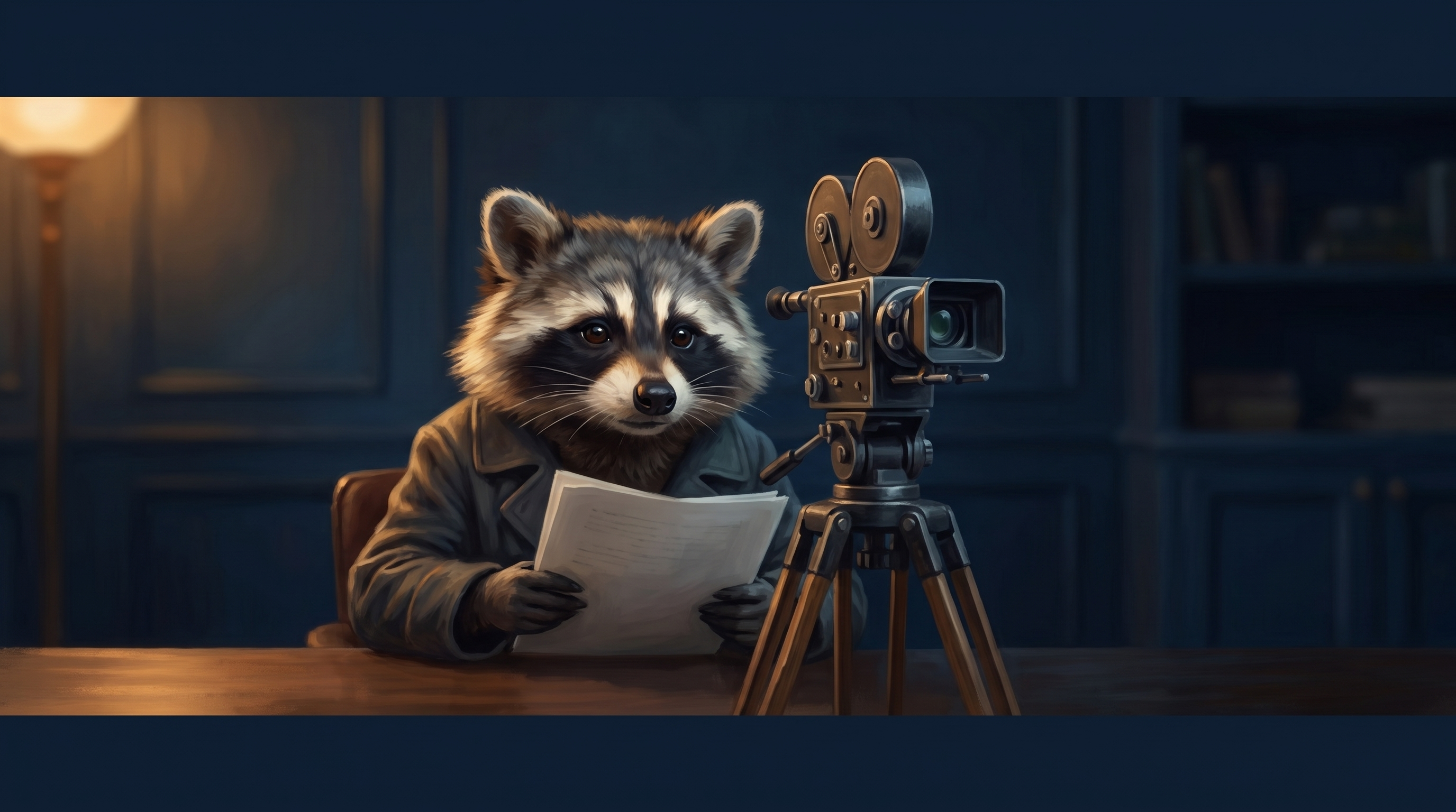 Für einen YouTube-Kanal starten reicht eine Kamera: der Waschbär spricht einen langen Text