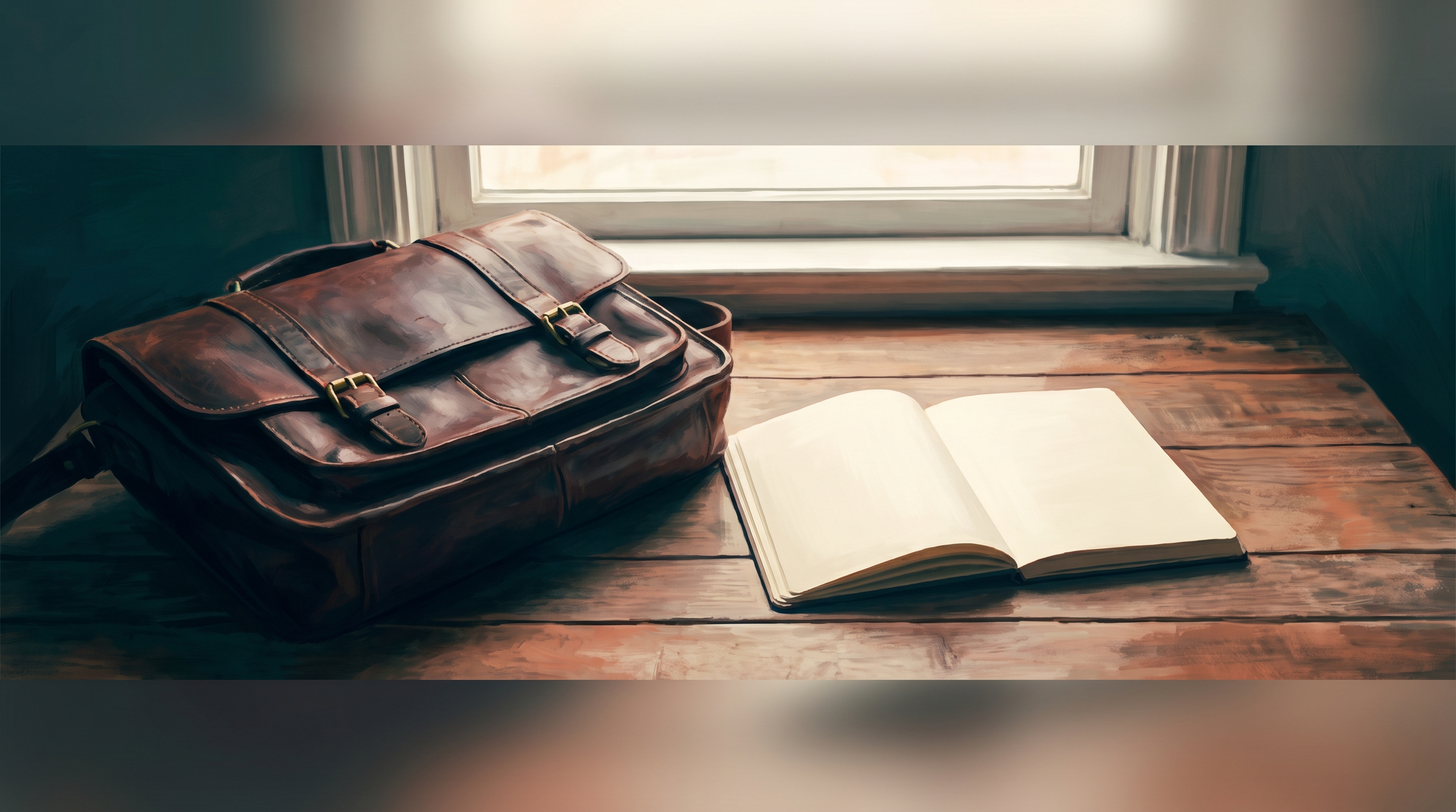 Späteinsteiger auf der Bühne: die alte Tasche und das neue Heft