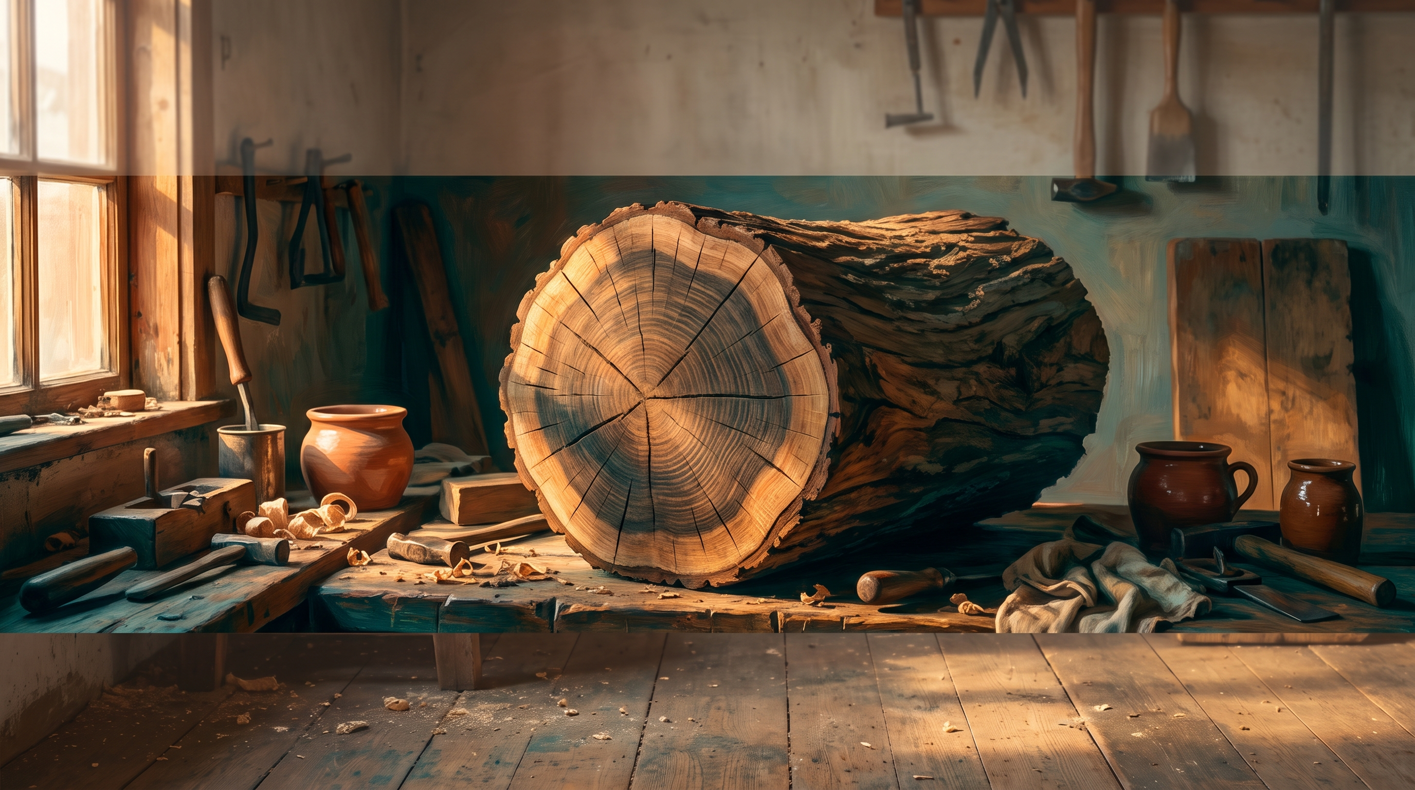 Späteinsteiger auf der Bühne: die Jahresringe im Holz