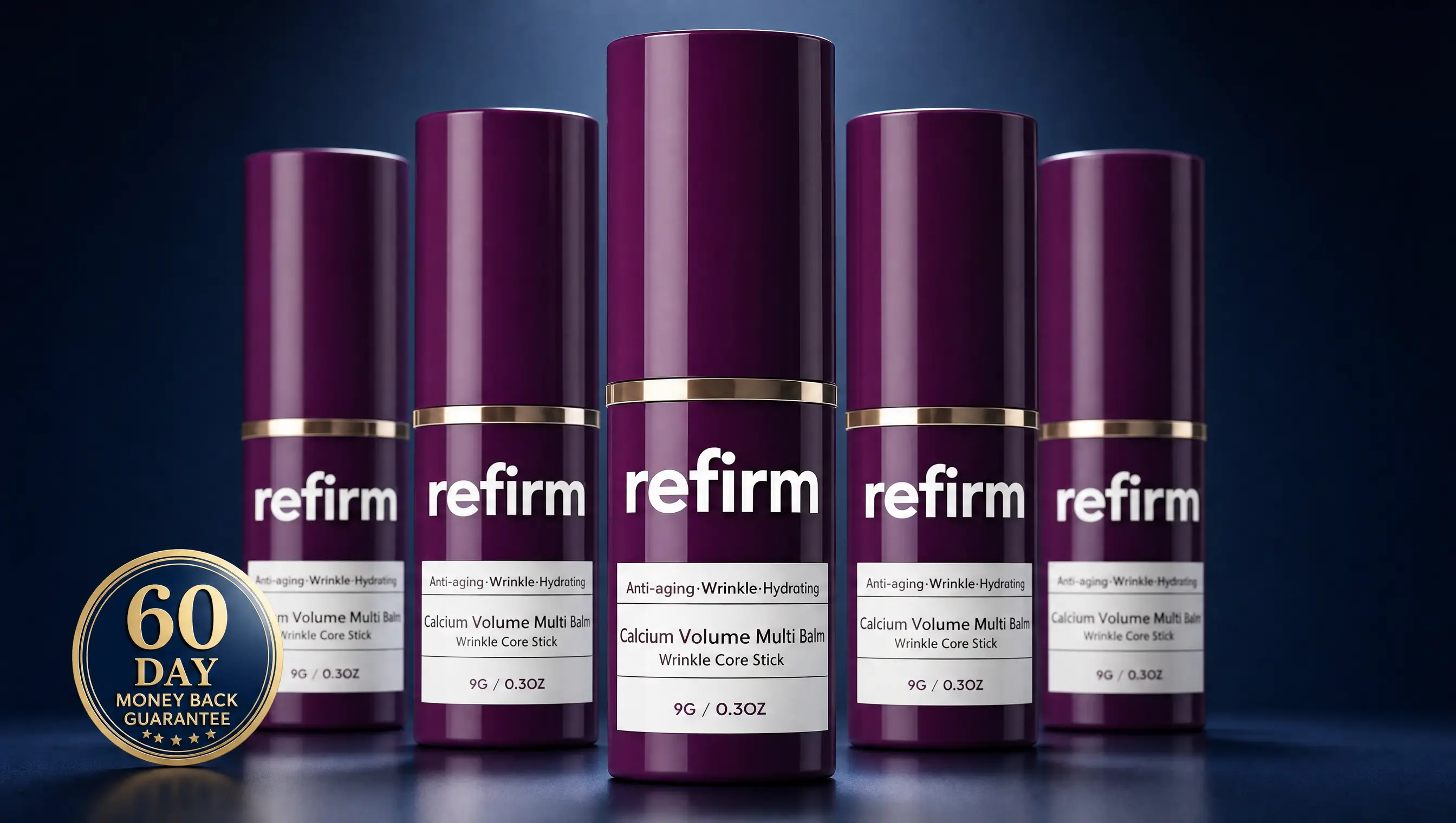Refirm Calcium Balm - 5 stick lineup
