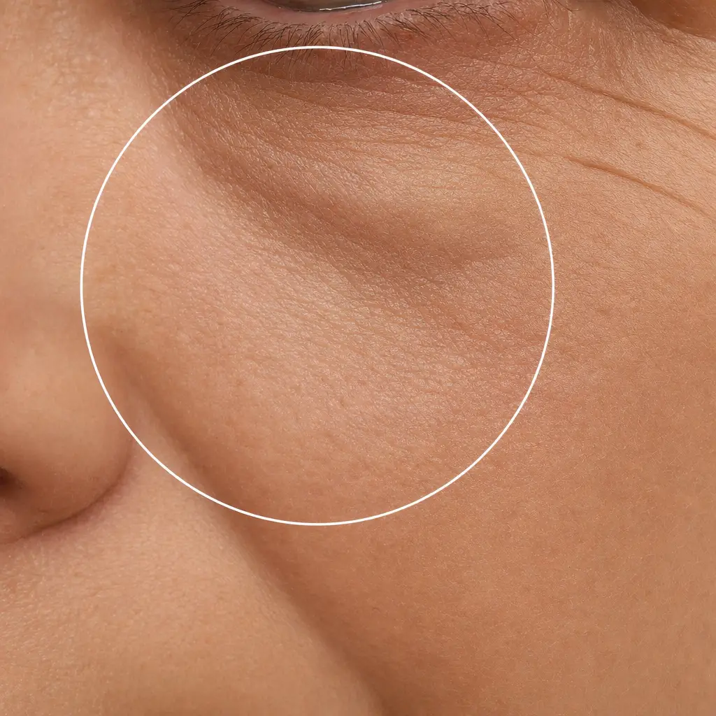 Under-eye close-up