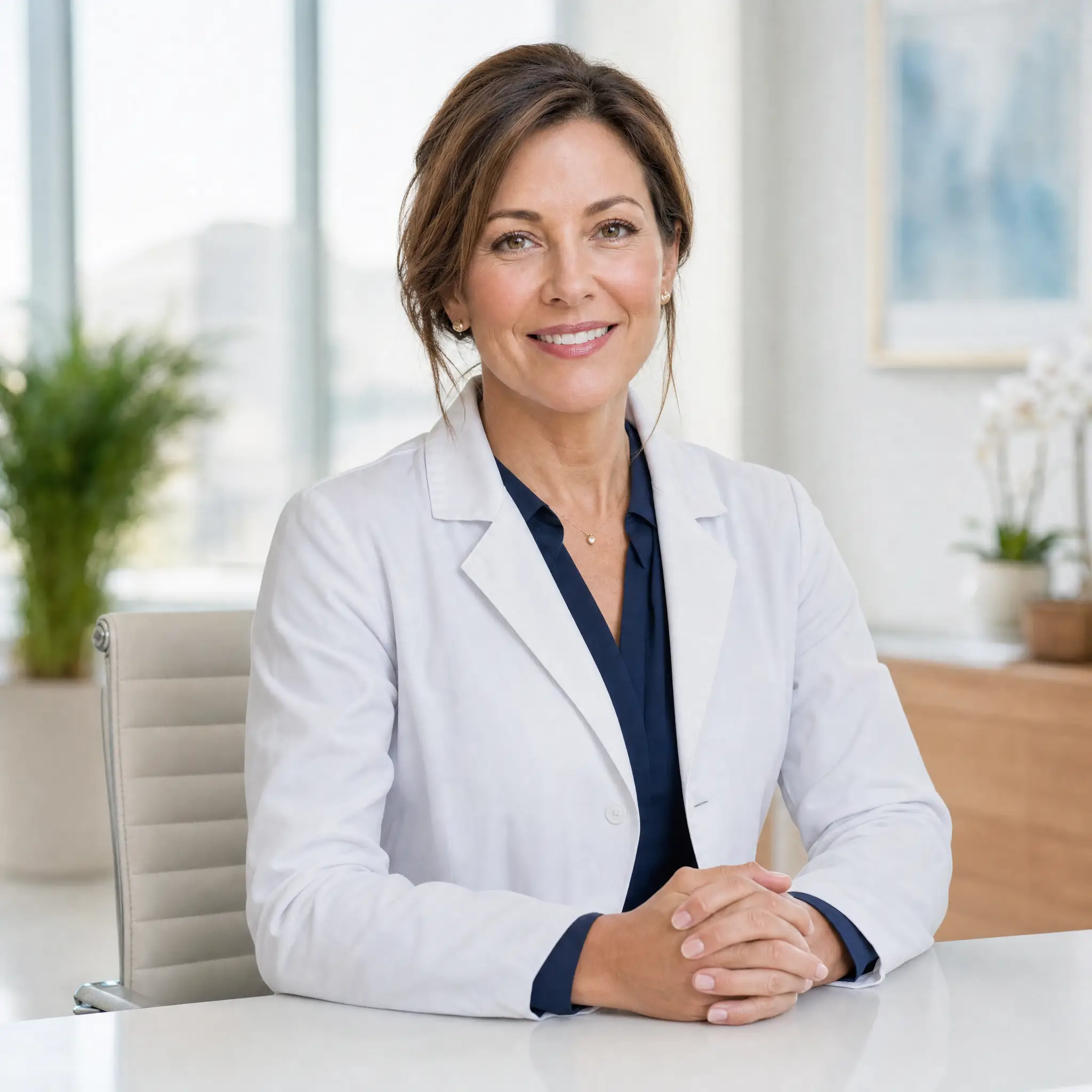 Dr. Mia Landry in her office