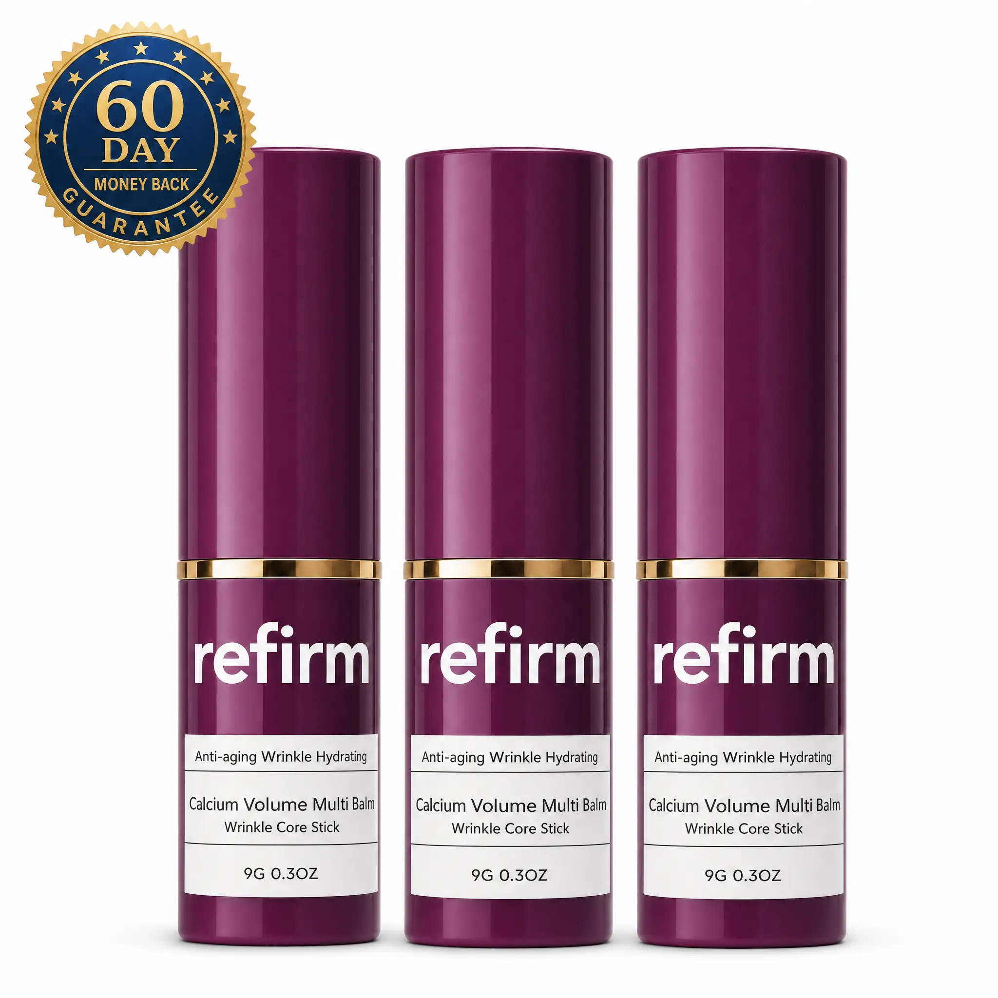 3 Refirm Calcium Balm sticks