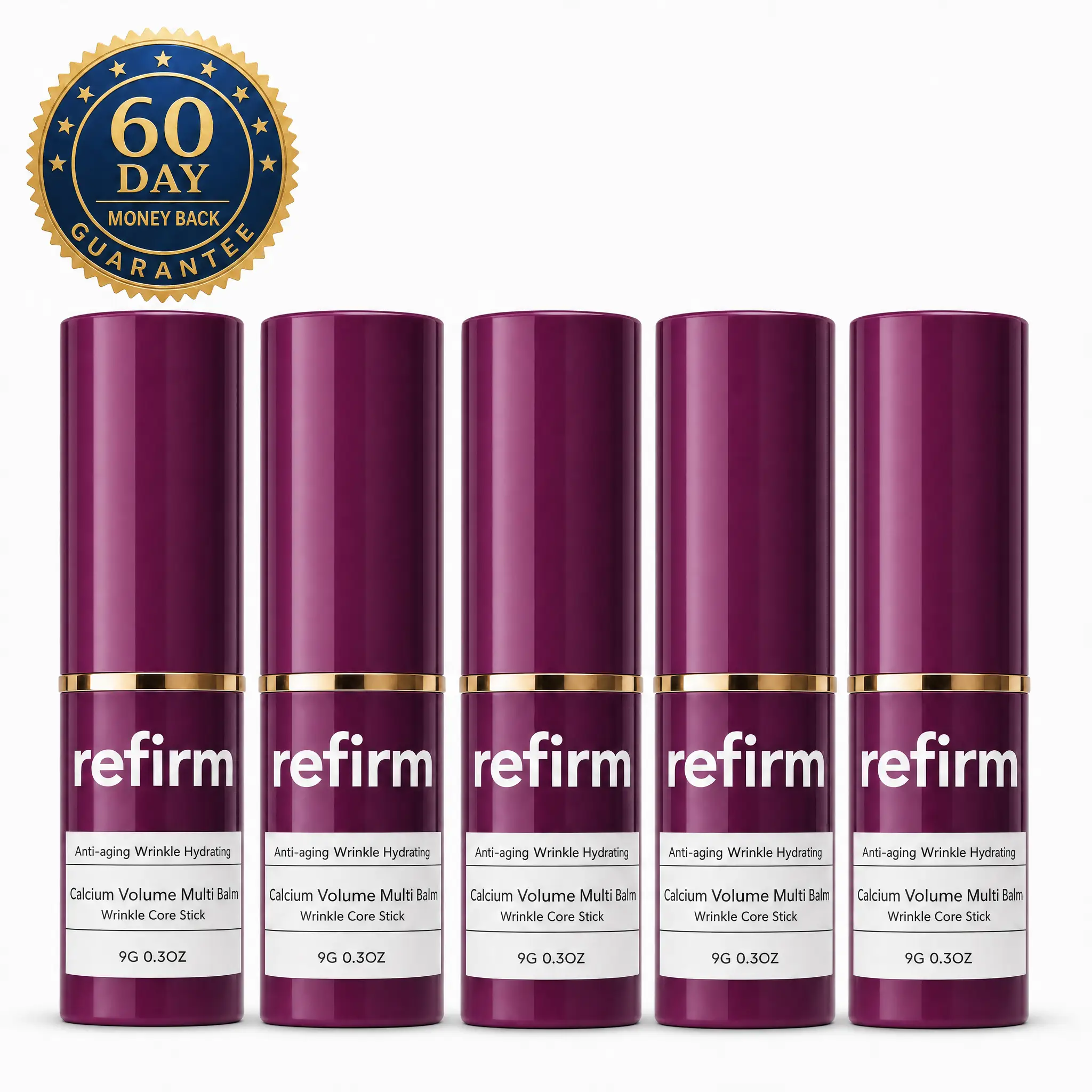 6 Refirm Calcium Balm sticks
