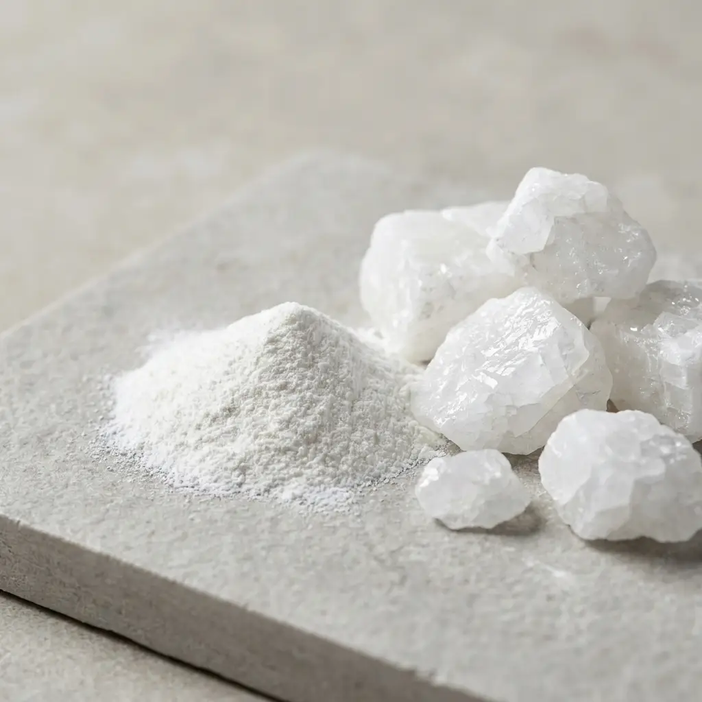 Raw calcium mineral and powder
