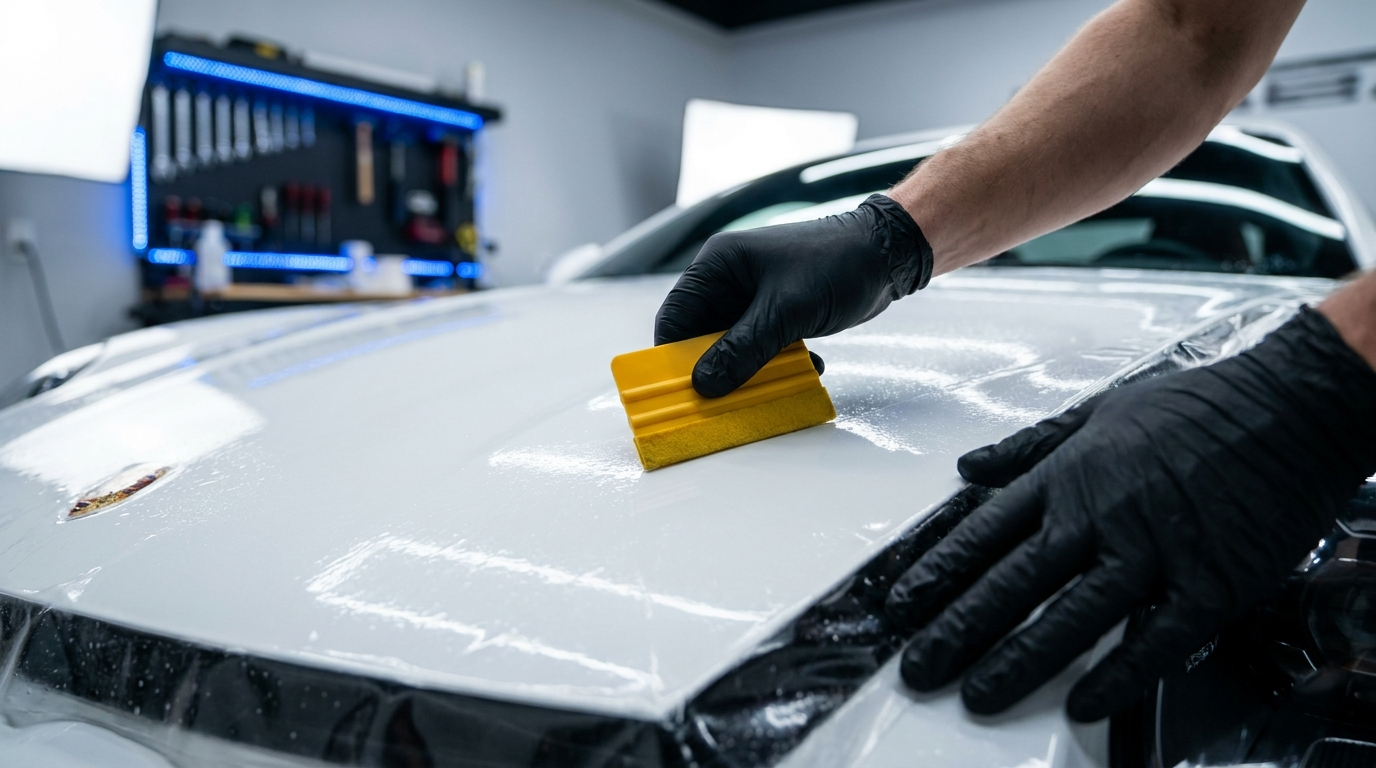 Paint protection film PPF installation