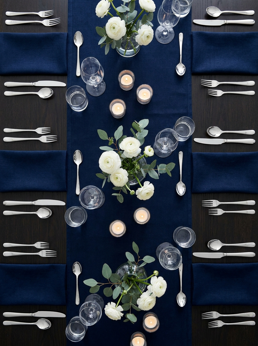 Corporate dinner tablescape detail