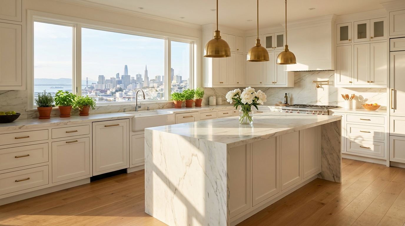 Sun-drenched SF kitchen
