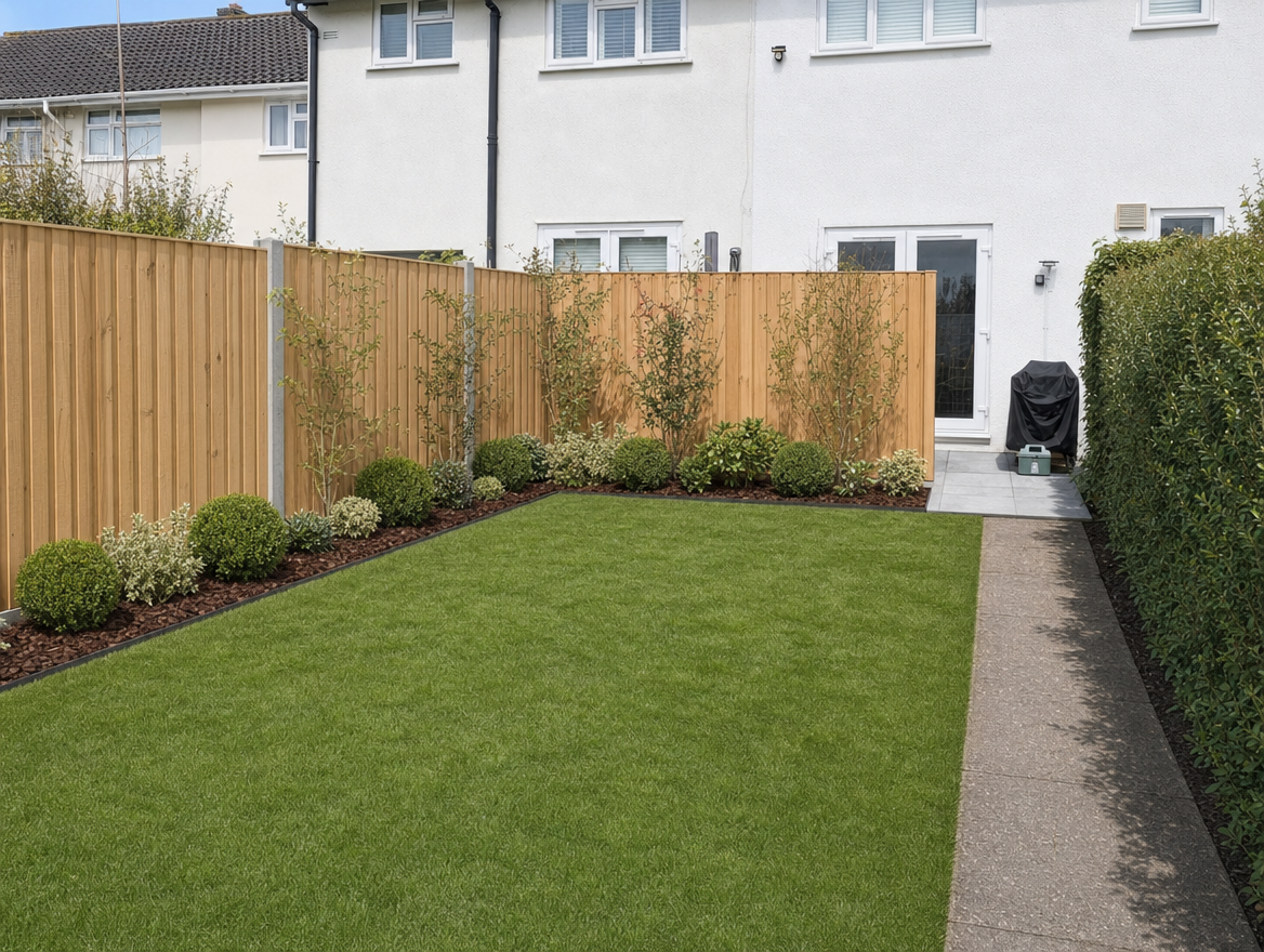 Back garden transformation — after