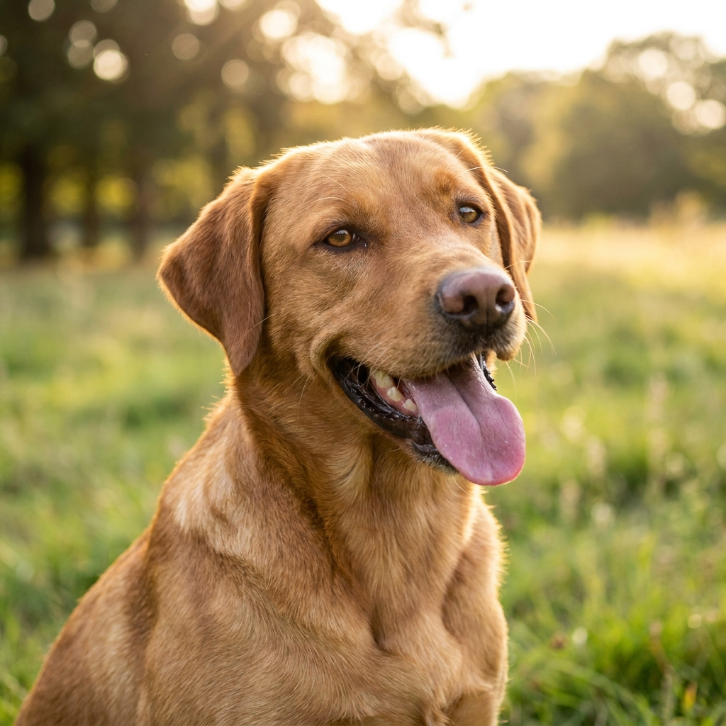 Chien heureux
